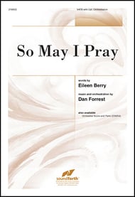 So May I Pray SATB choral sheet music cover